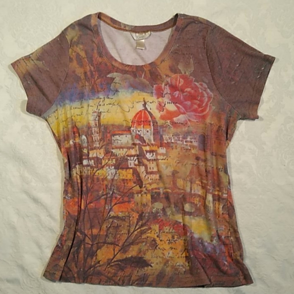 Cut graphic top.